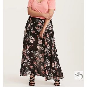 TORRID Maxi Chiffon High Waisted Skirt